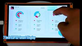 7-дюймовый емкостный сенсорный экран модуля дисплея ESP32 800X480