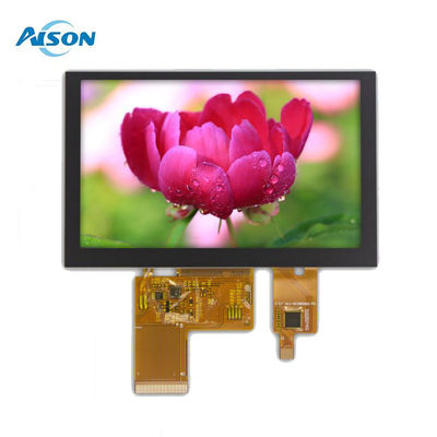 5-дюймовый IPS TFT дисплейный модуль 800x480 Промышленный емкостный сенсорный экран 500 Cd/M2