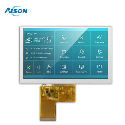 5.0 дюймовый LVDS LCD модуль 1000 Cd/M2 Промышленный сенсорный дисплей 800x480