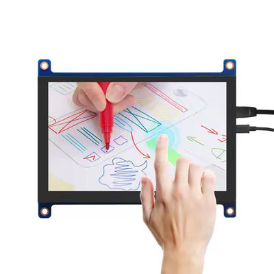 5-дюймовый HDMI дисплей Raspberry Pi 800x480 Капацитивный сенсорный экран Модуль 400 Cd / M2